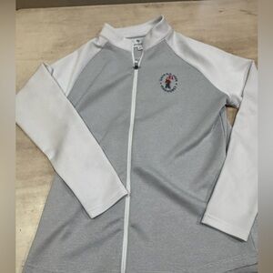 Women's Med Pinehurst US Open FootJoy Full-Zip Light Weight Jacket Gray White